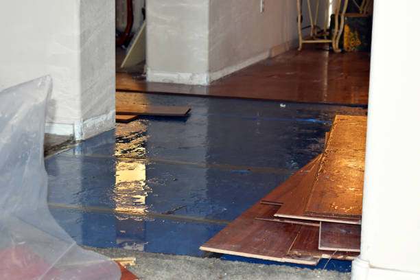 Professional Water Damage Restoration technician working in Porterville, CA